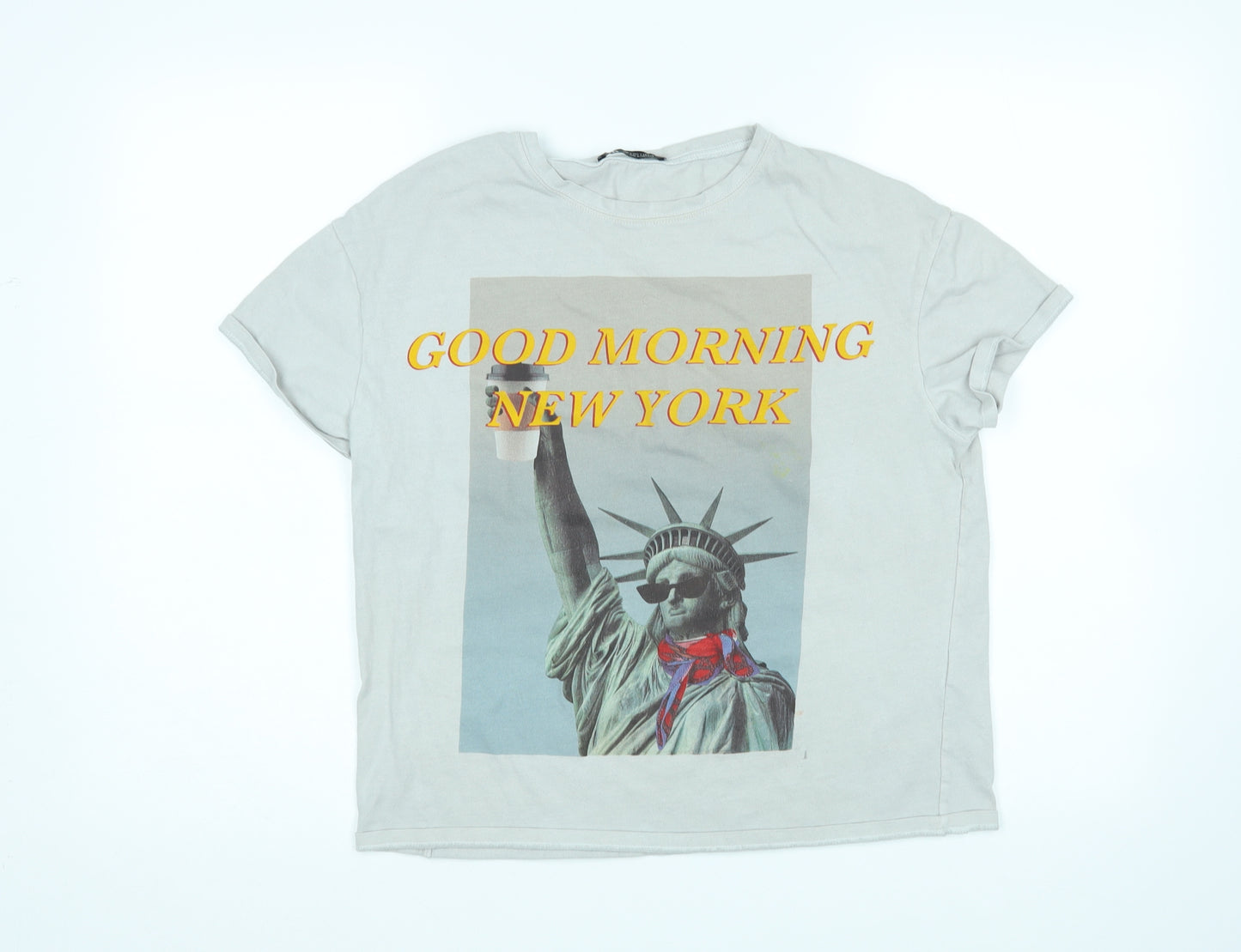 Zara Womens Multicoloured   Basic T-Shirt Size S  - New York