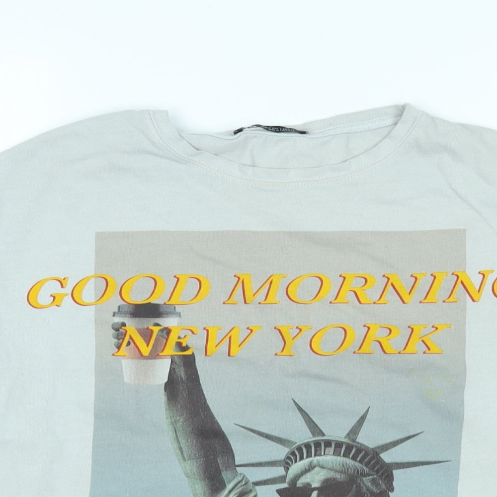 Zara Womens Multicoloured   Basic T-Shirt Size S  - New York