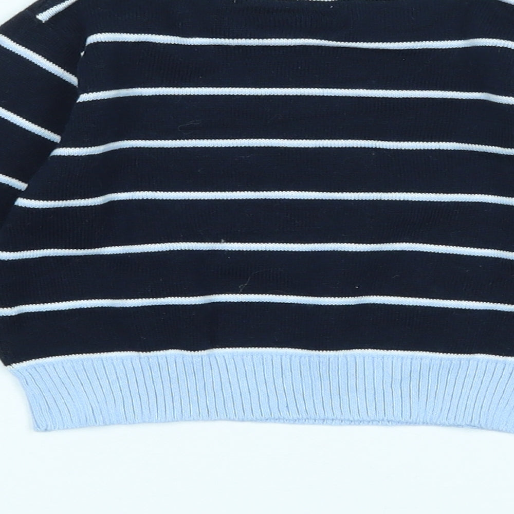 Earlydays Boys Blue Striped  Pullover Jumper Size 12-18 Months