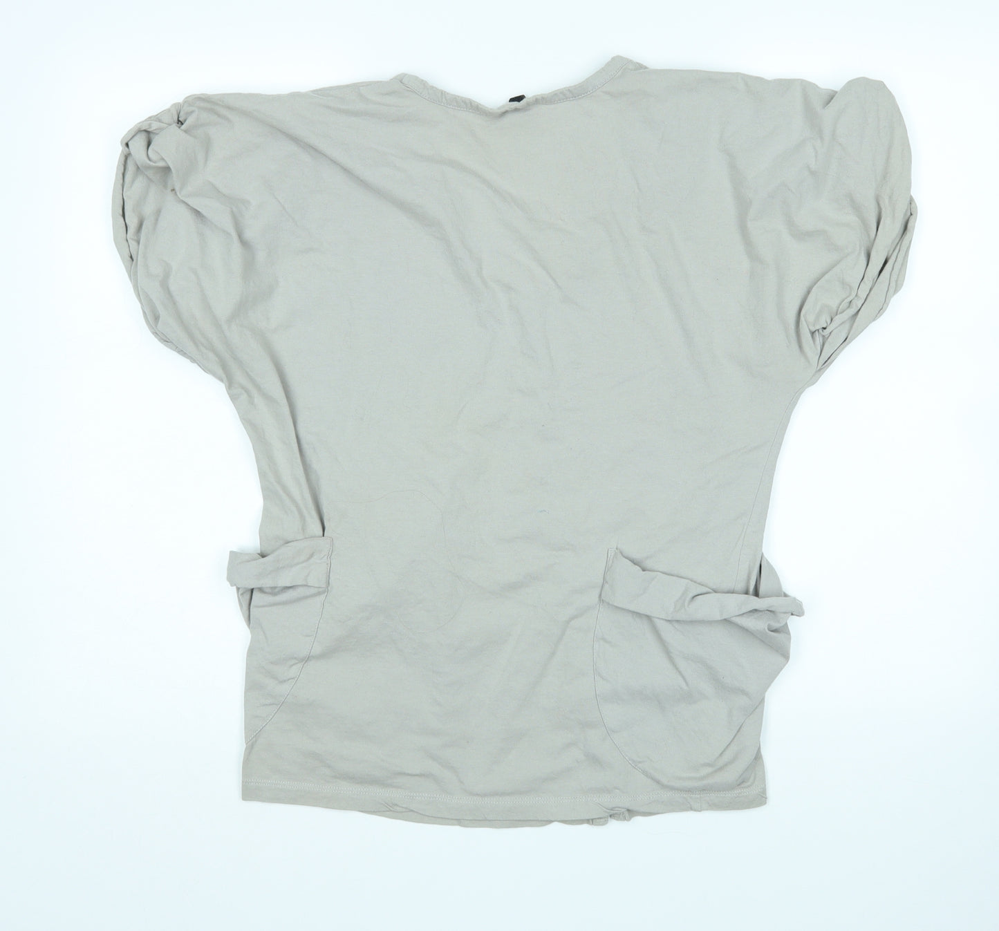 Topshop Womens Grey   Basic Button-Up Size 10
