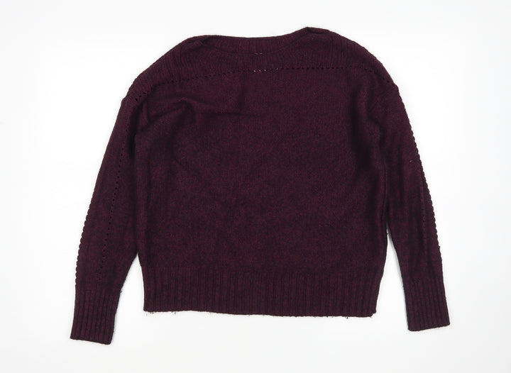 Gap Womens Purple Pullover Jumper Size L