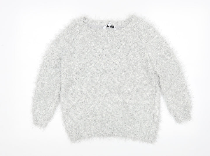 Debenhams Womens Silver Pullover Jumper Size 14