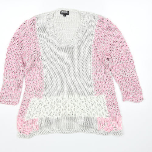 Casamia Womens Multicoloured   Pullover Jumper Size L
