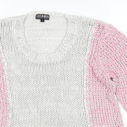 Casamia Womens Multicoloured   Pullover Jumper Size L