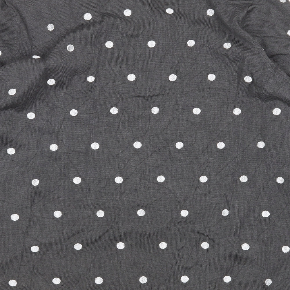 Ann Harvey Womens Grey Polka Dot  Cardigan Jumper Size S
