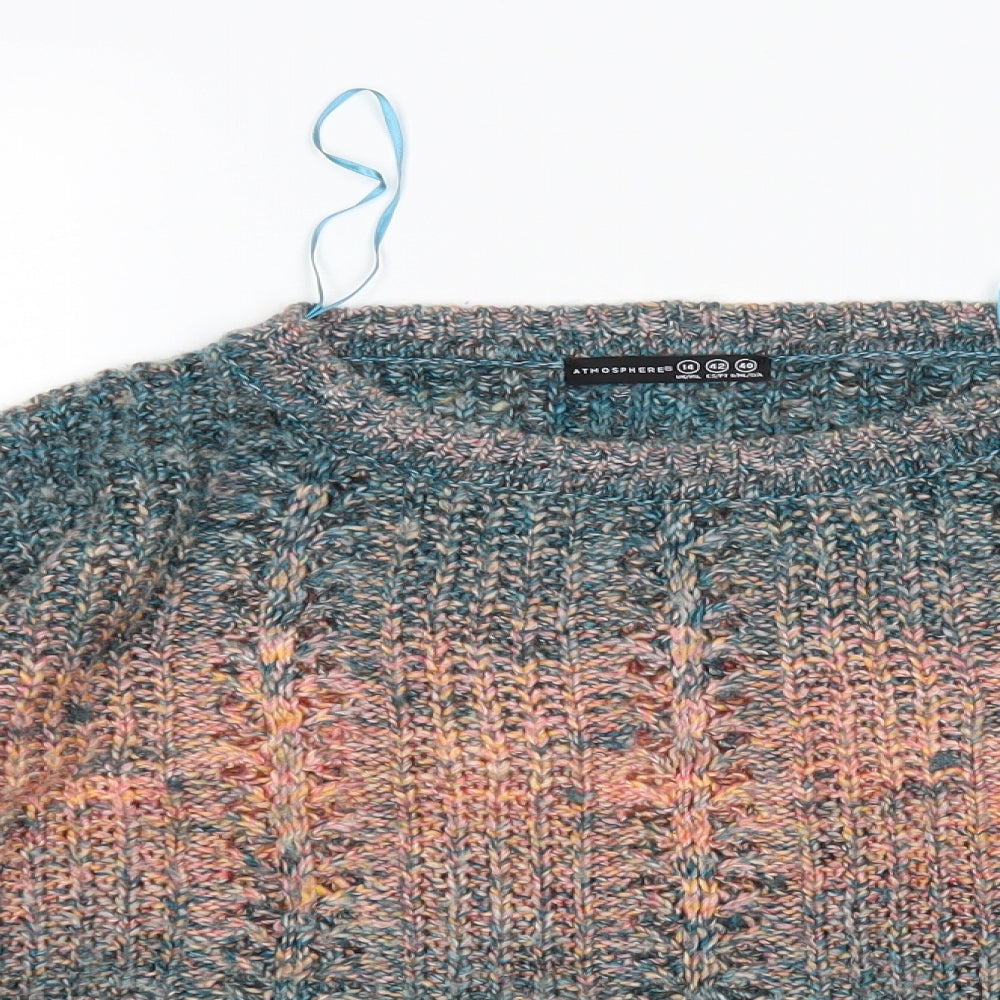 Atmosphere Womens Multicoloured   Pullover Jumper Size 14