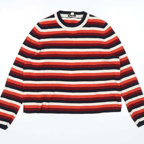 Whistles Womens Multicoloured Striped  Pullover Jumper Size 14