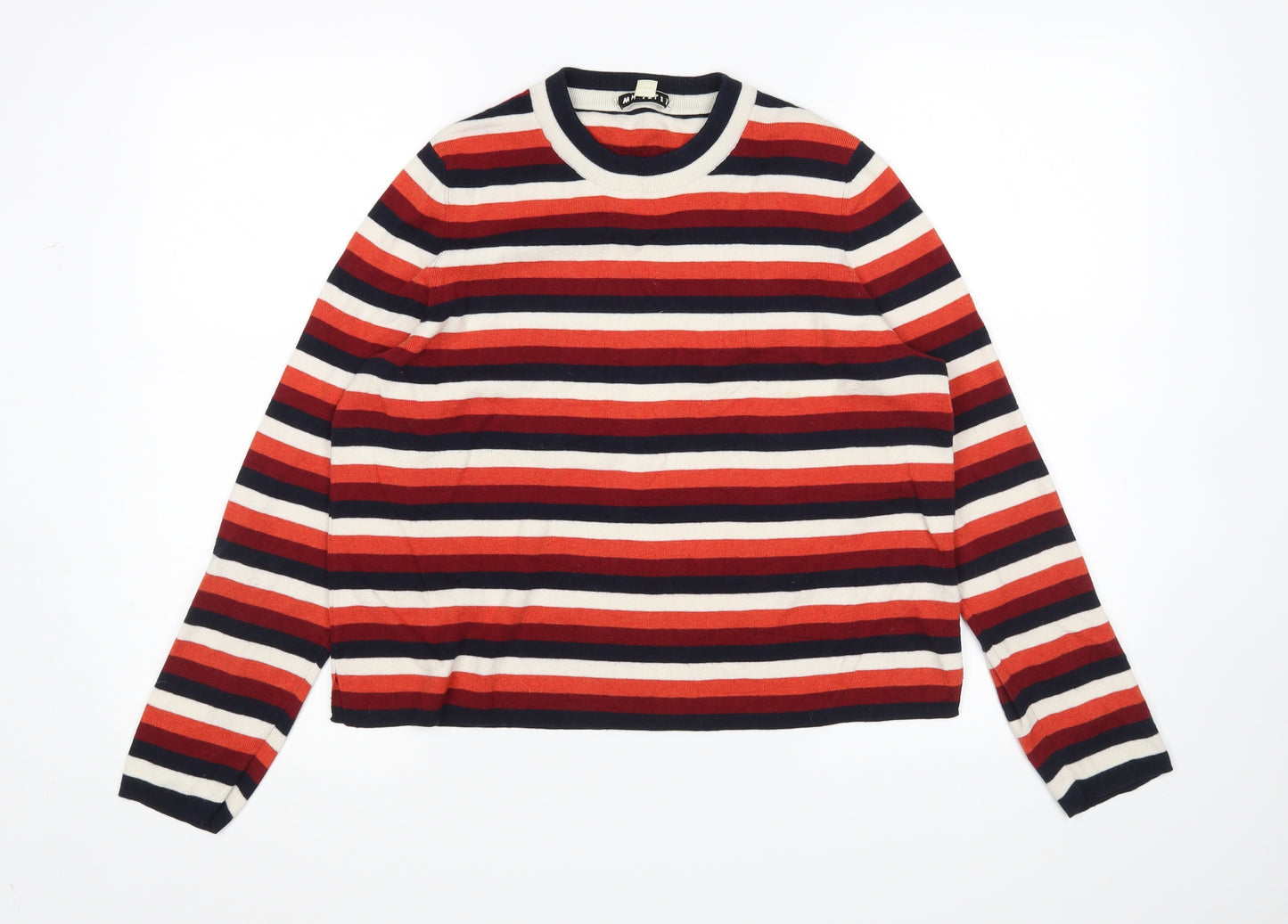 Whistles Womens Multicoloured Striped  Pullover Jumper Size 14