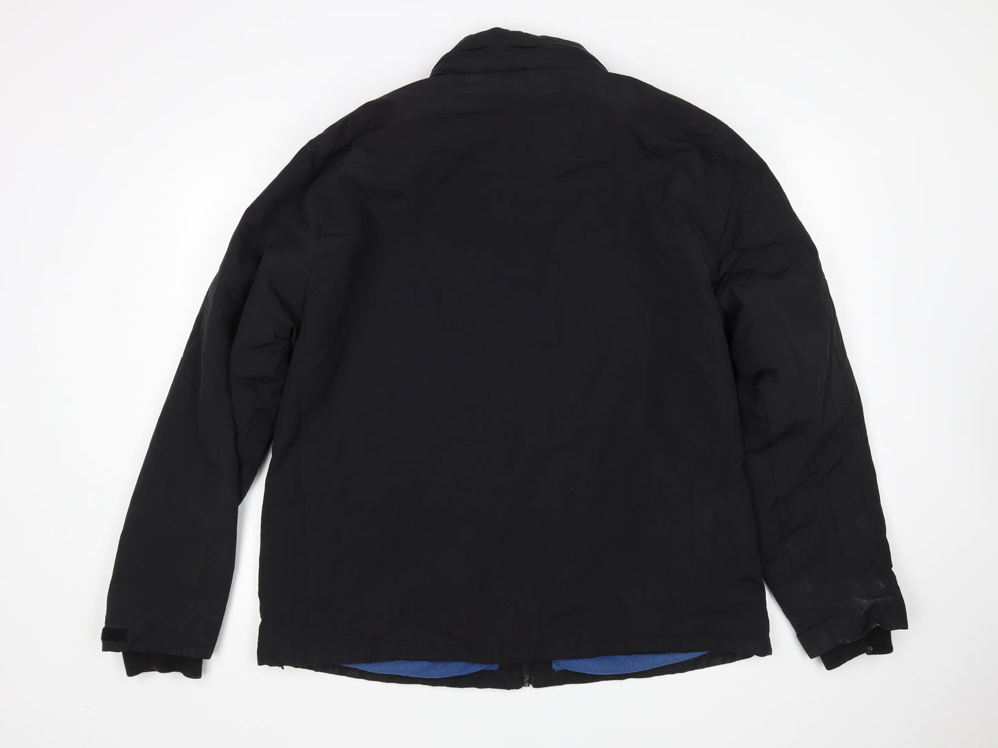 M&S Mens Black   Rain Coat Coat Size XL