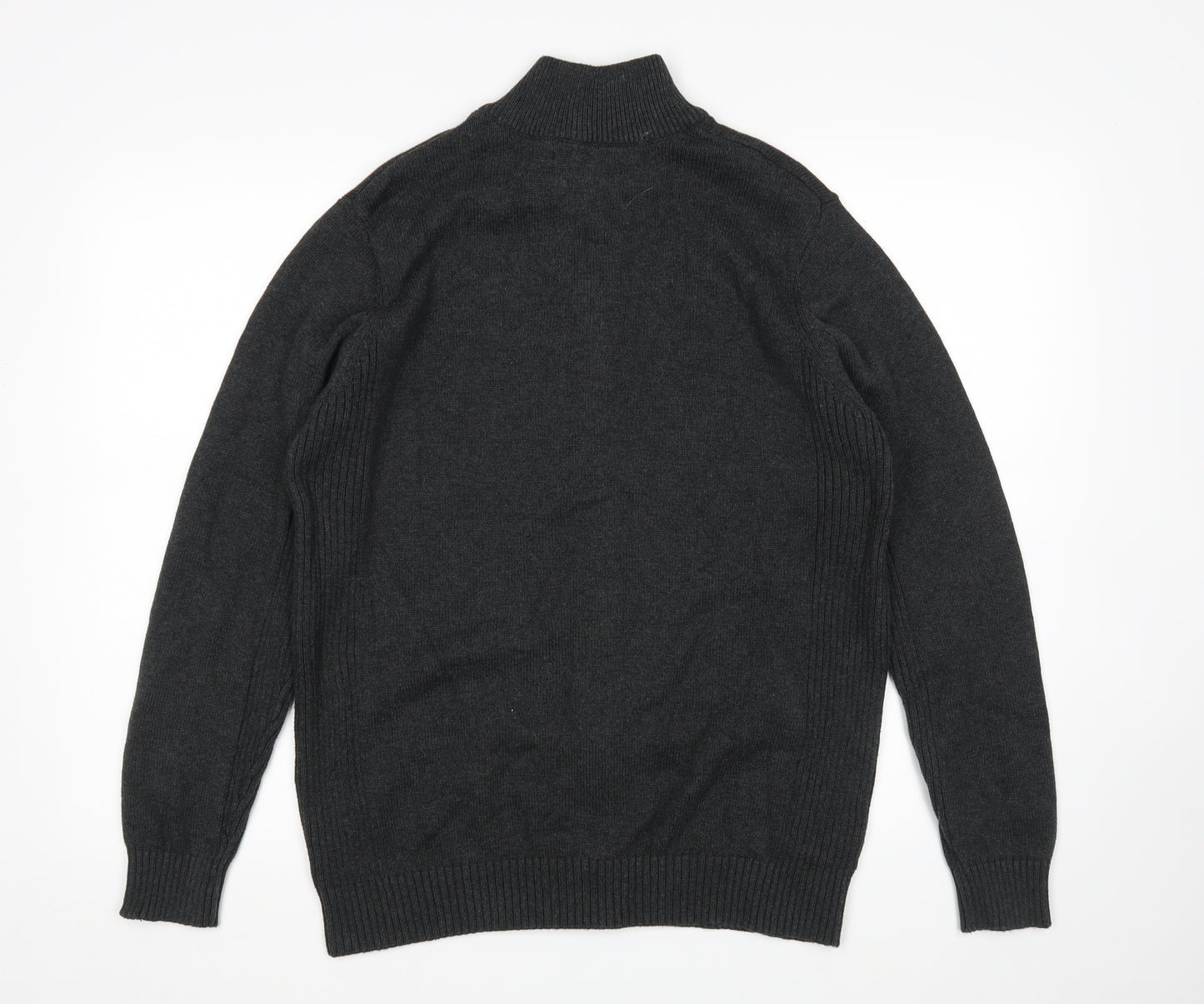 Maine Mens Grey   Full Zip Sweatshirt Size M