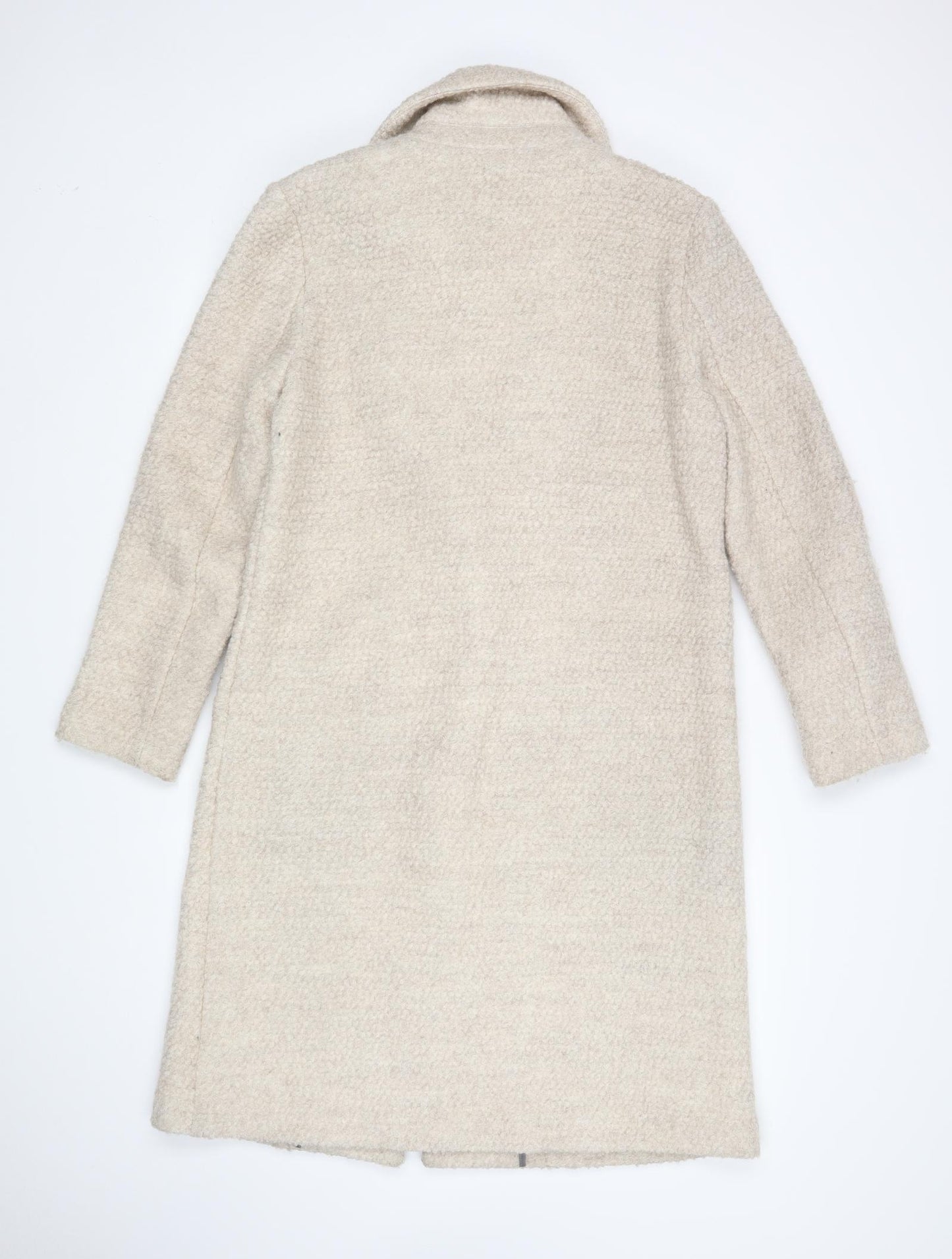 NEXT Womens Beige   Overcoat Coat Size 14