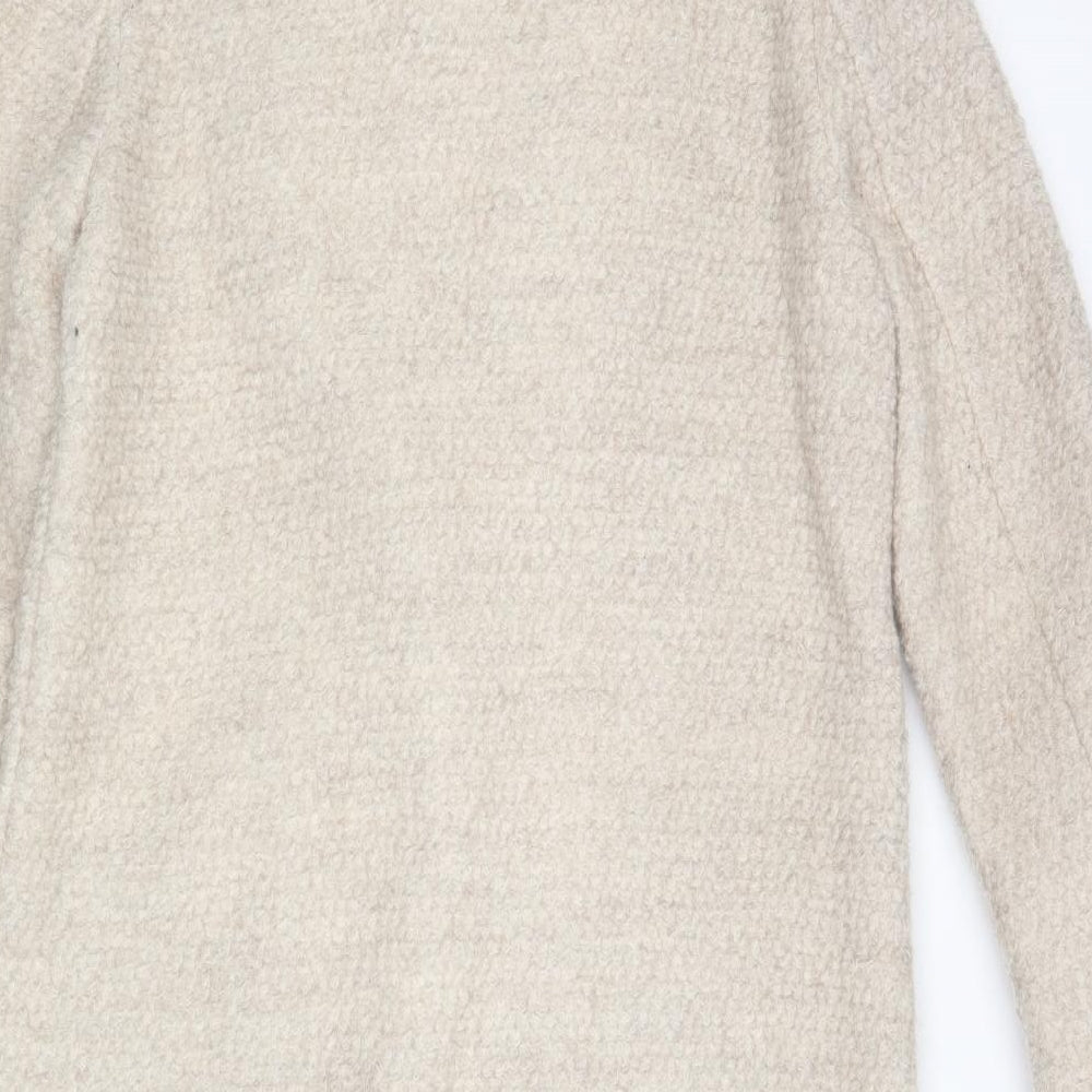 NEXT Womens Beige   Overcoat Coat Size 14