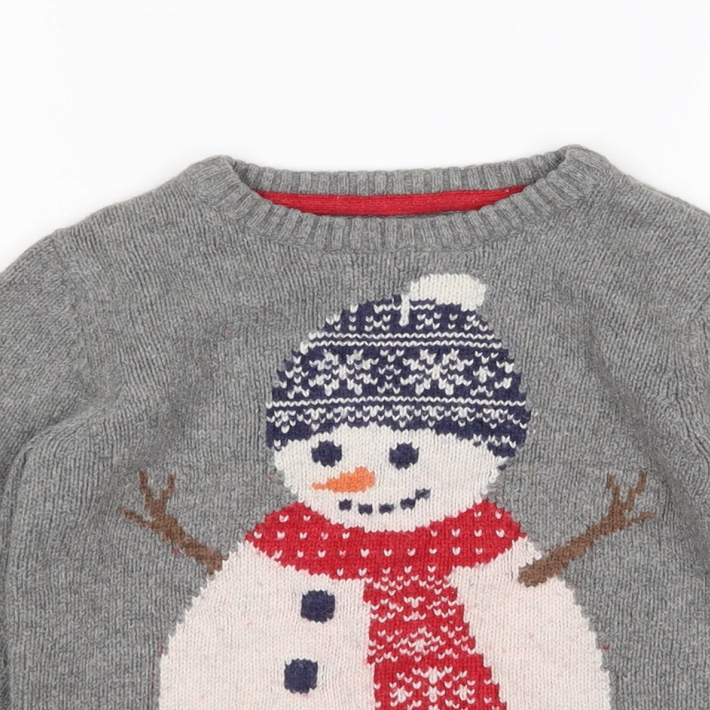 TU Boys Grey   Pullover Jumper Size 6 Years  - Christmas Jumper