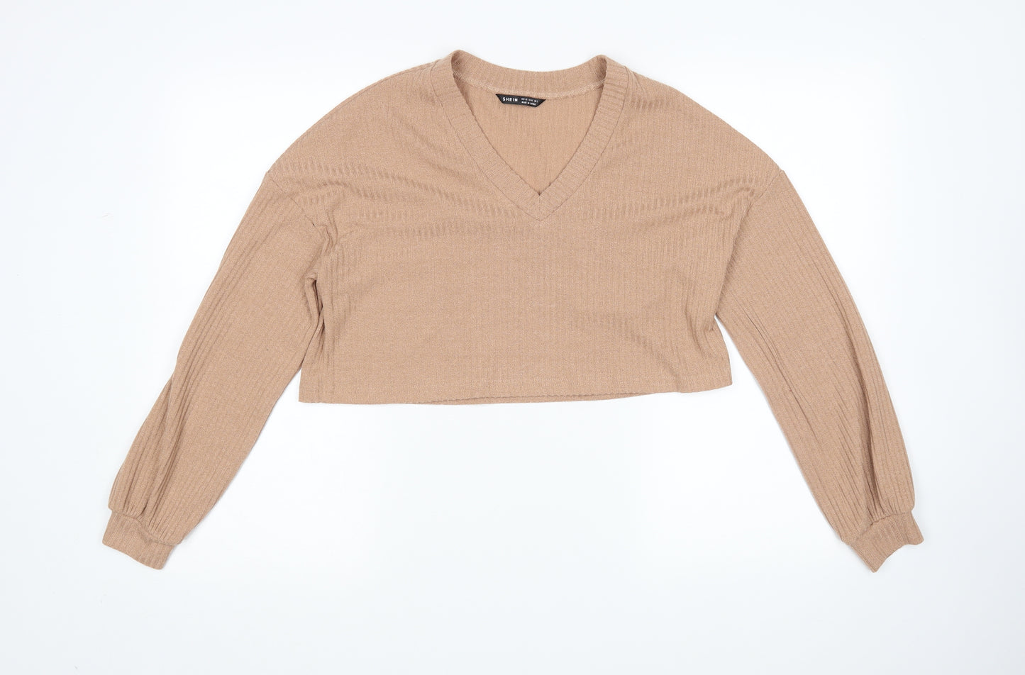 SheIn Womens Brown   Pullover Jumper Size XS  - Cropped