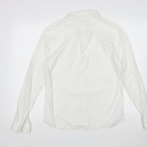 All Saints Mens White    Dress Shirt Size M
