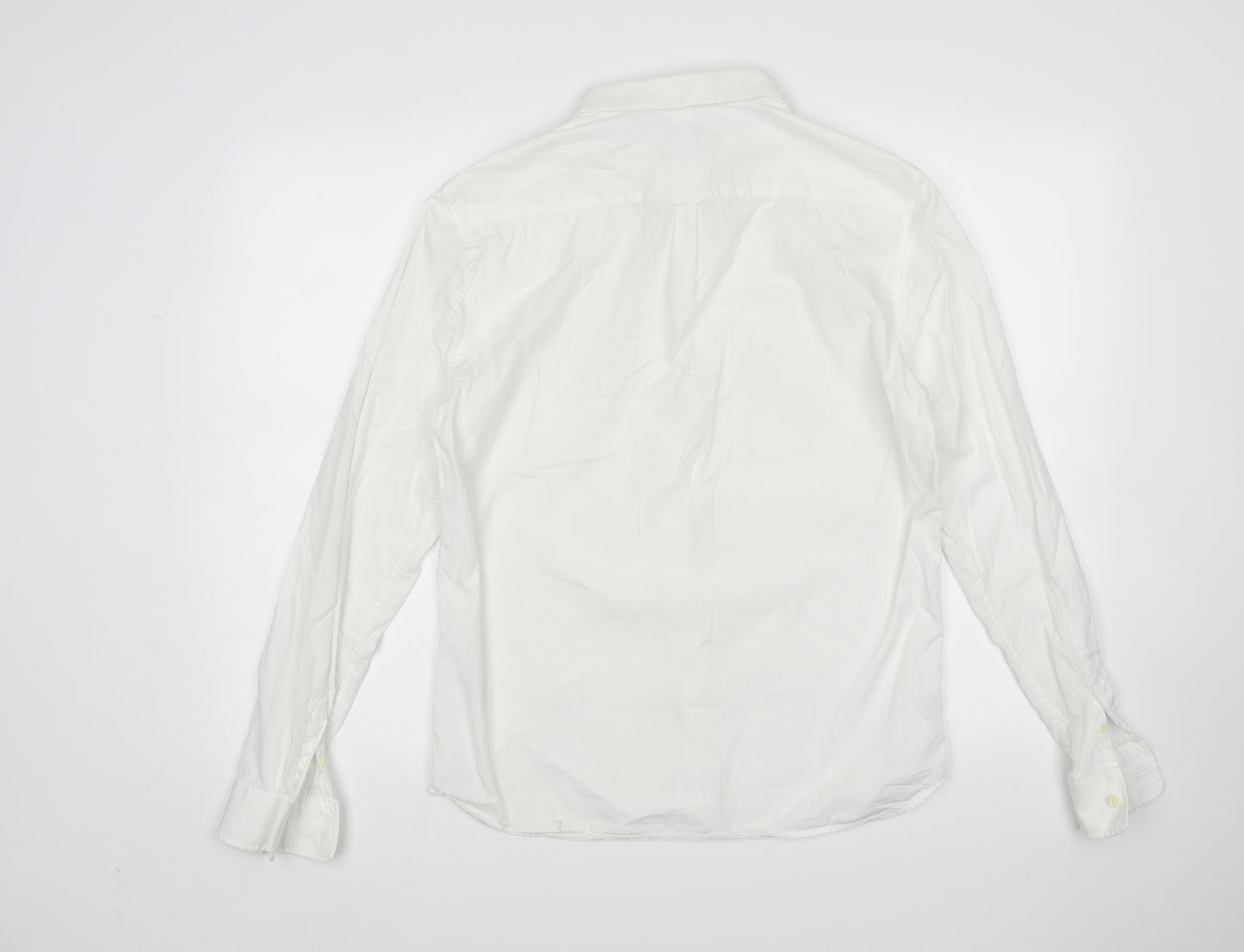 All Saints Mens White    Dress Shirt Size M
