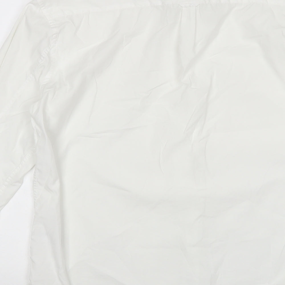 All Saints Mens White    Dress Shirt Size M