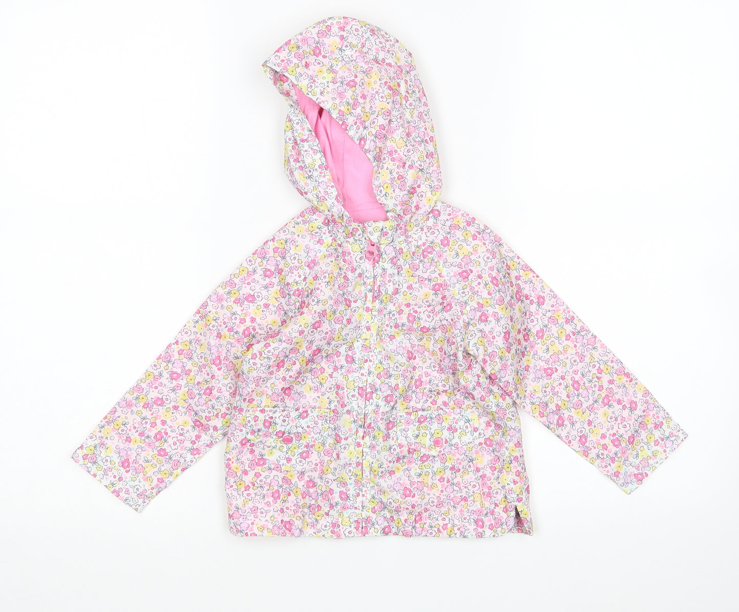 TU Girls Multicoloured Floral  Rain Coat Coat Size 9-12 Months
