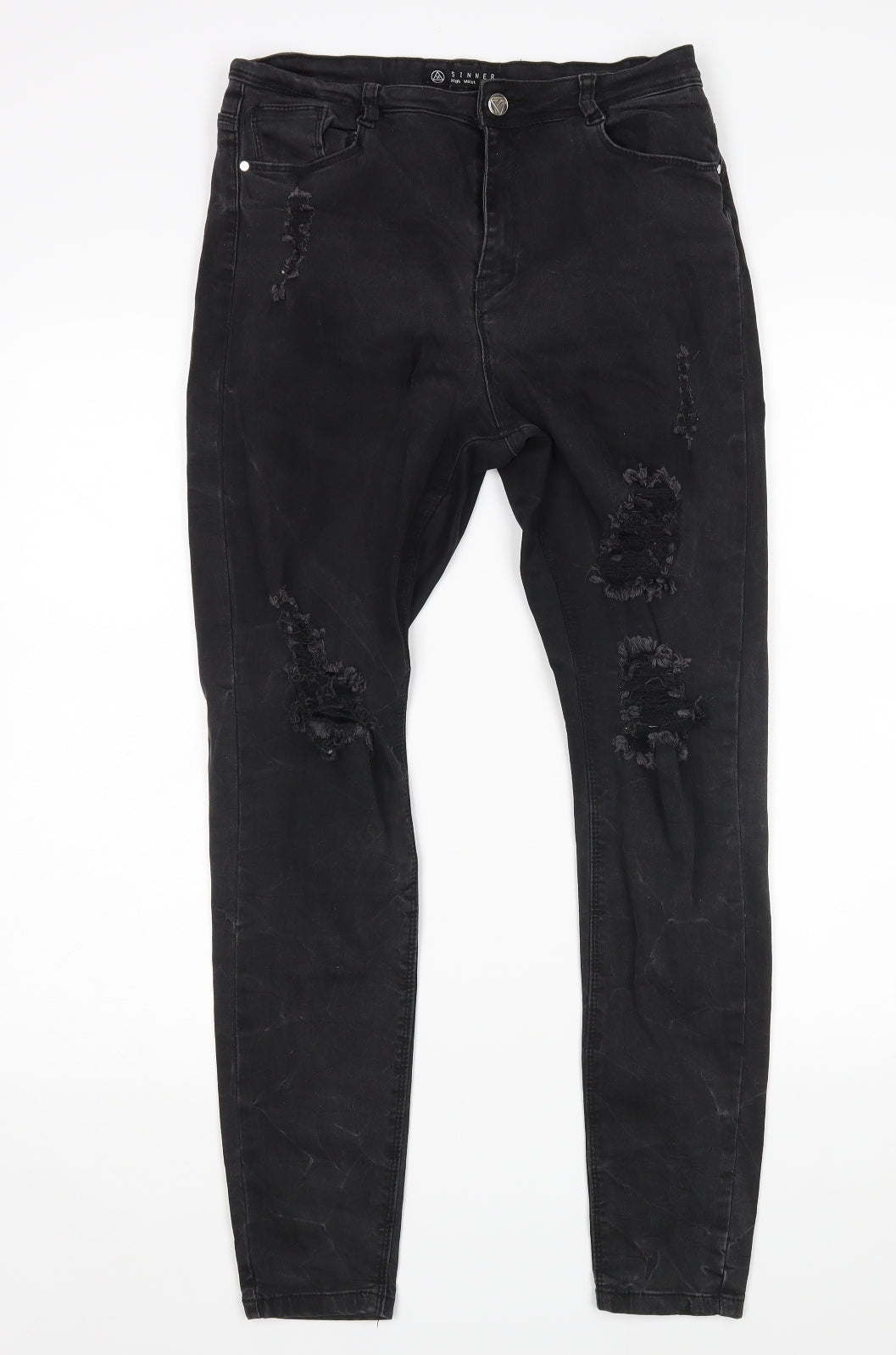 Missguided Womens Black   Skinny Jeans Size 12 L27 in