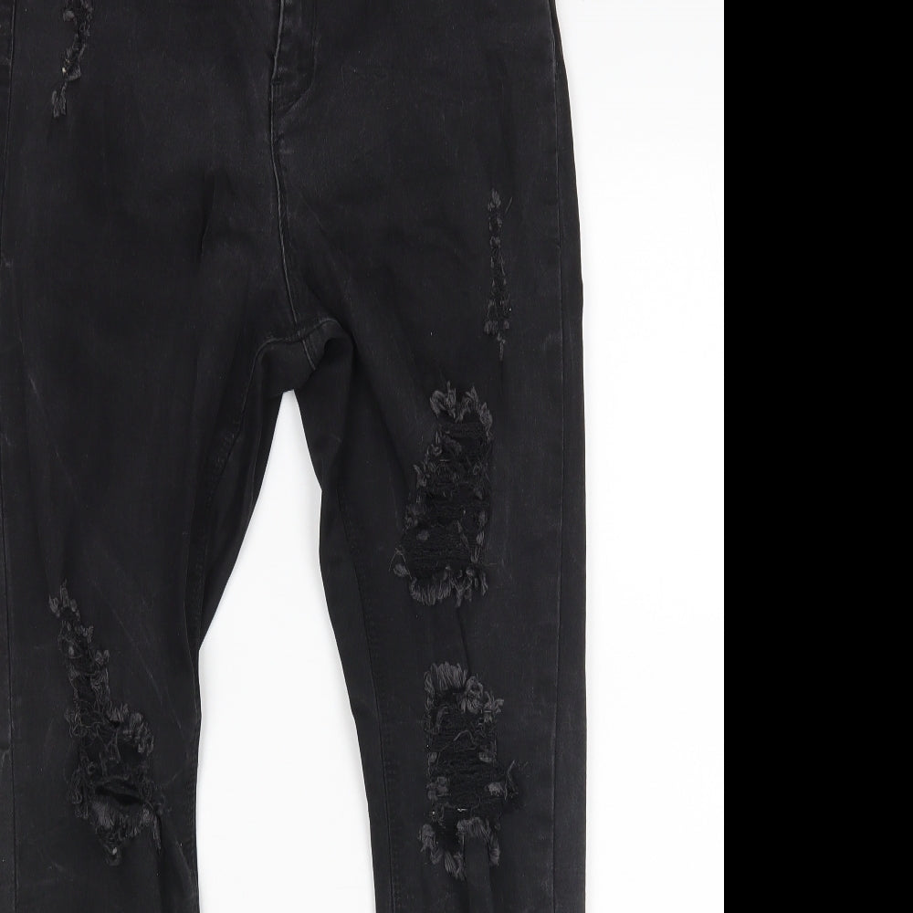 Missguided Womens Black   Skinny Jeans Size 12 L27 in