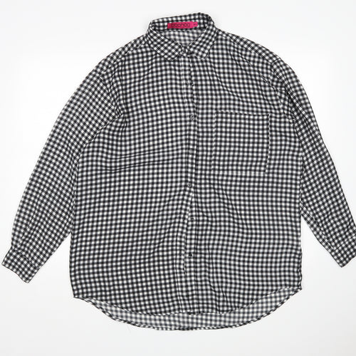 Boohoo Womens Multicoloured Check  Shirt Dress  Size M