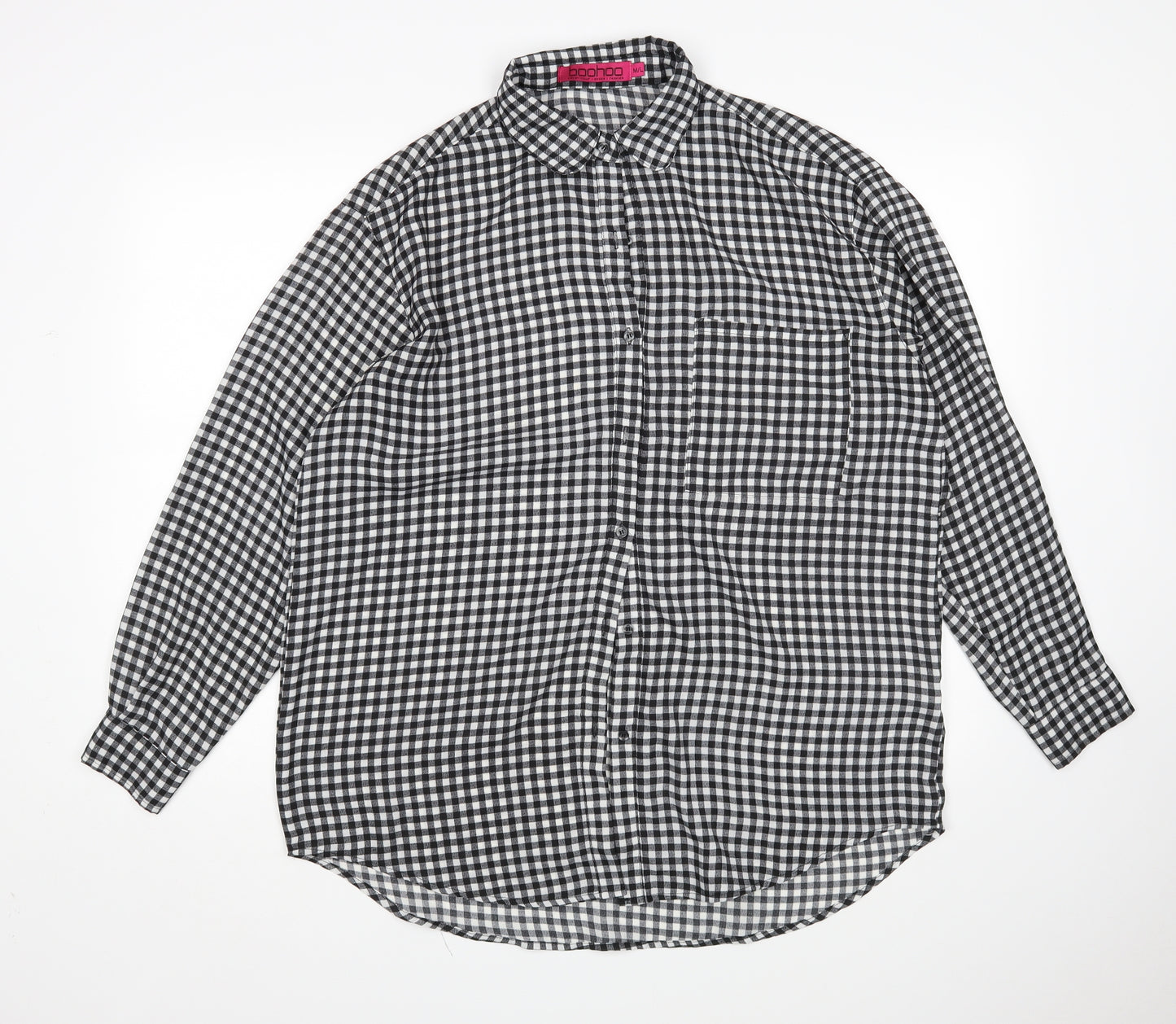 Boohoo Womens Multicoloured Check  Shirt Dress  Size M