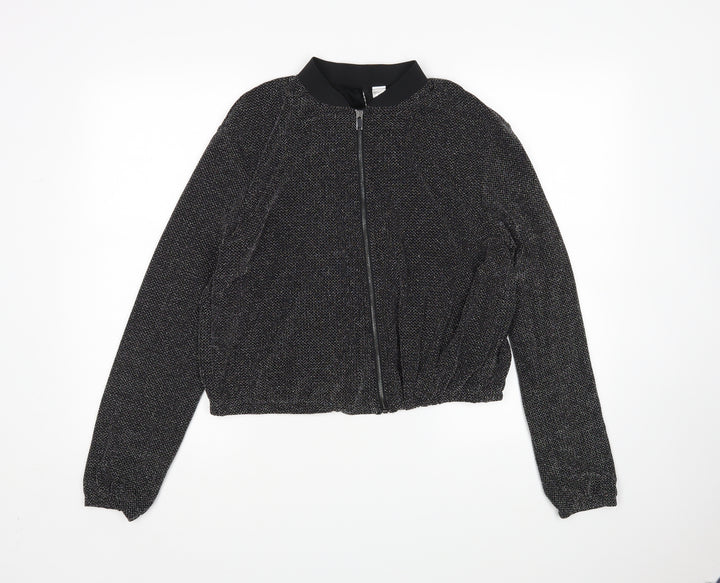 H&M Womens Silver   Jacket  Size 16