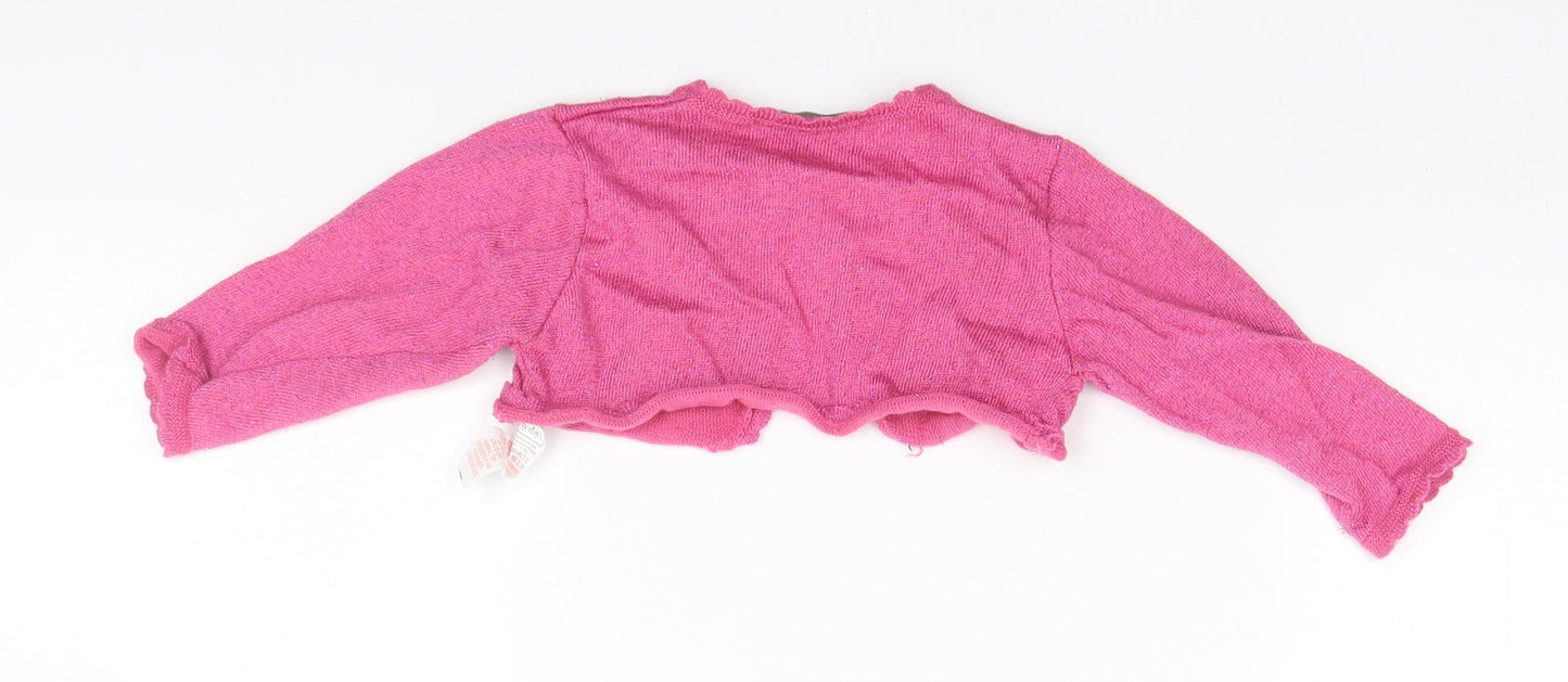 Earlydays Girls Pink   Cardigan Jumper Size 6-9 Months