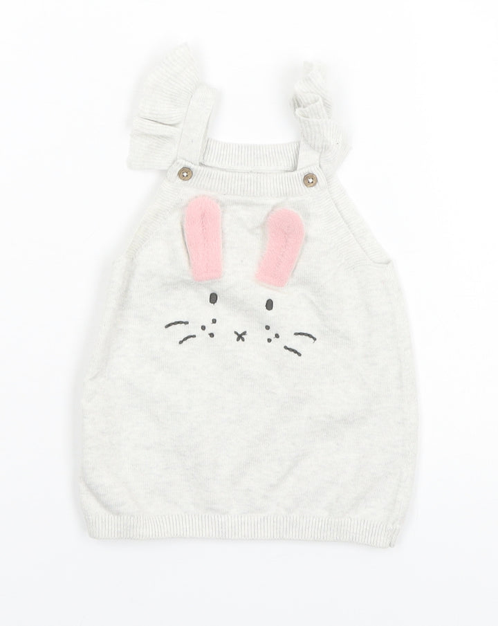 O.C. Sweaters Girls Grey A-Line - Bunny