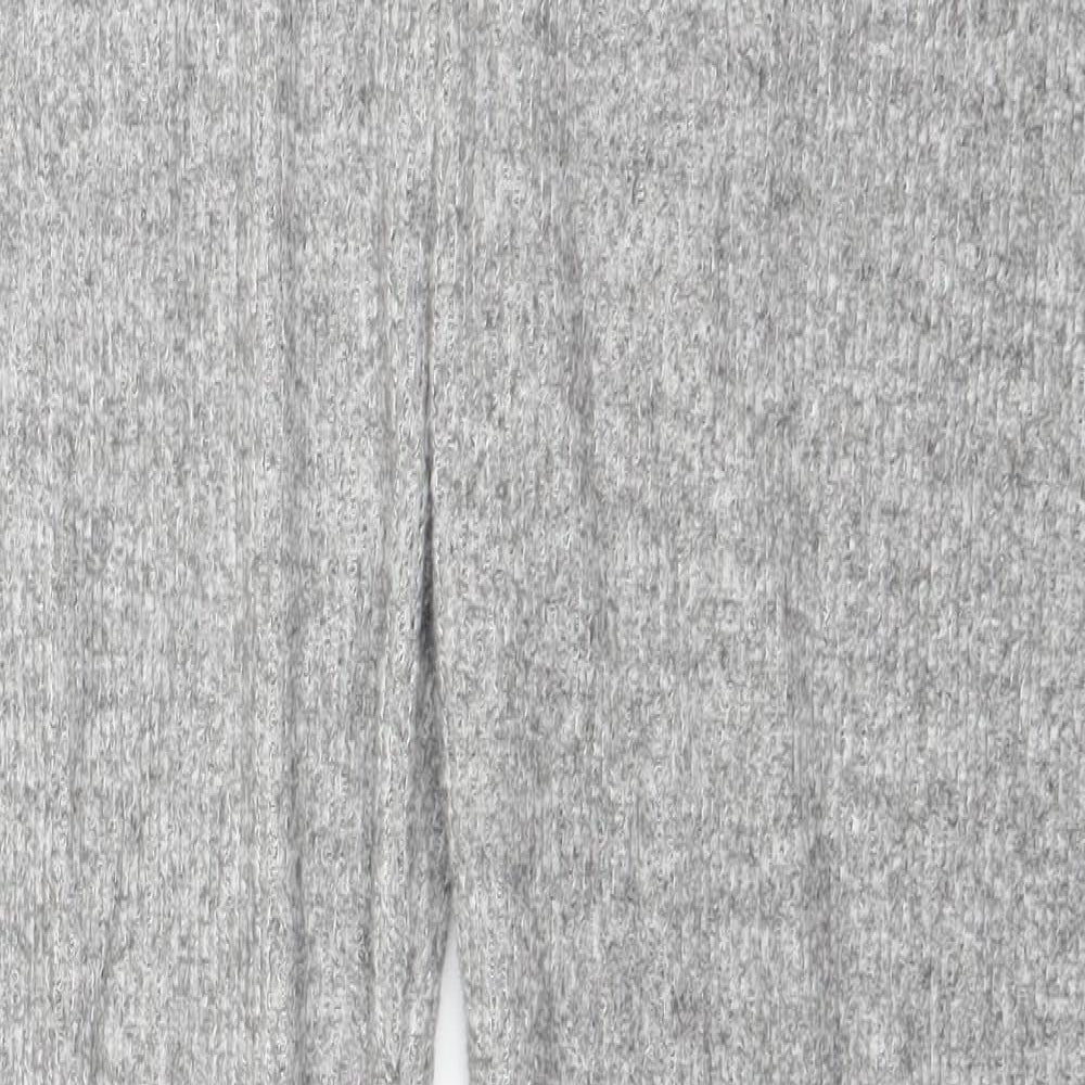 Yns Tekstil Womens Grey Striped  Sweatpants Trousers  L28 in