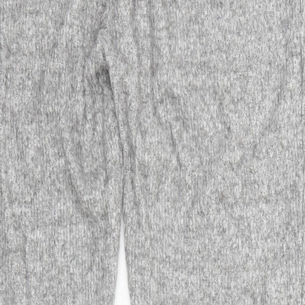 Yns Tekstil Womens Grey Striped  Sweatpants Trousers  L28 in