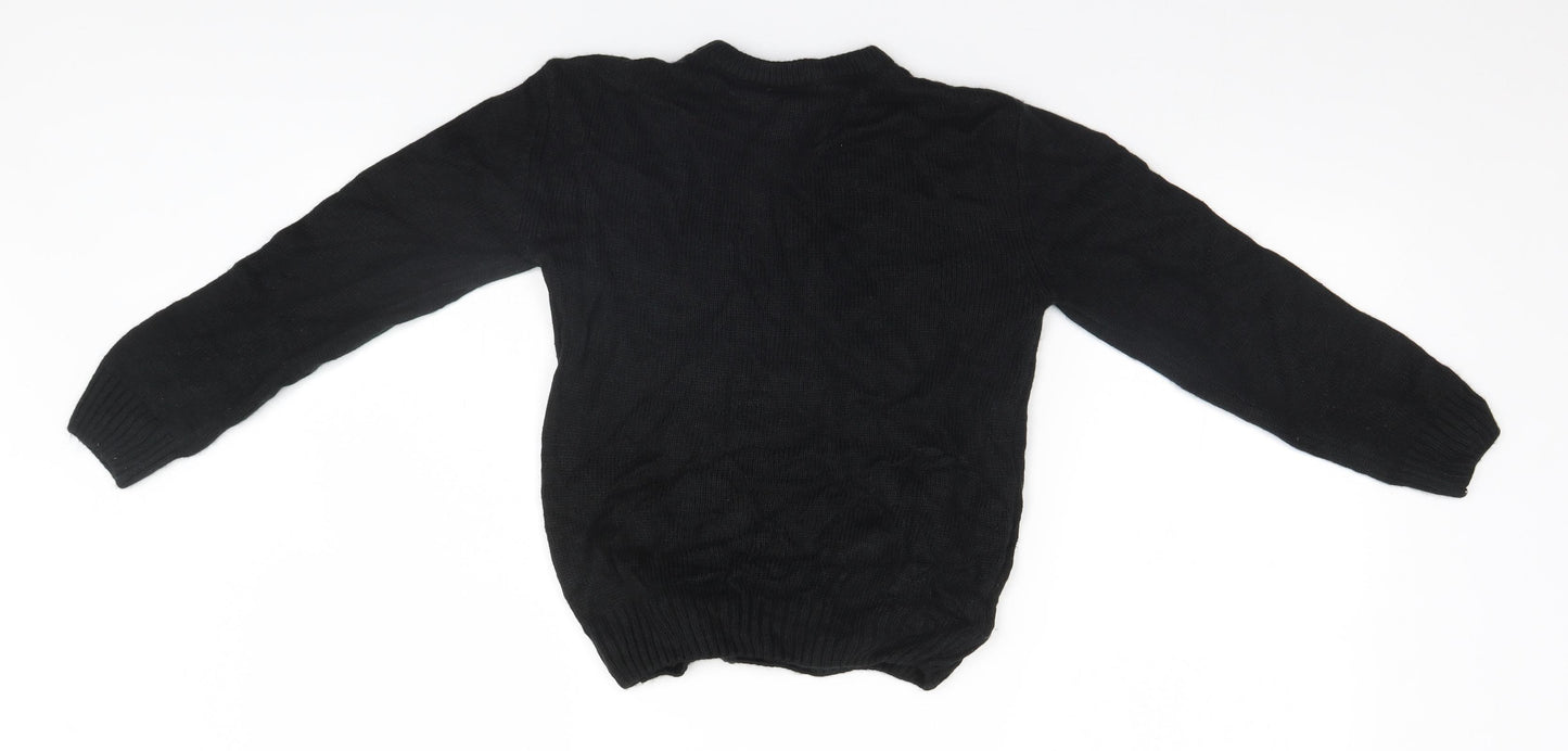 Urban Boys Black   Pullover Jumper Size 9-10 Years  - Christmas