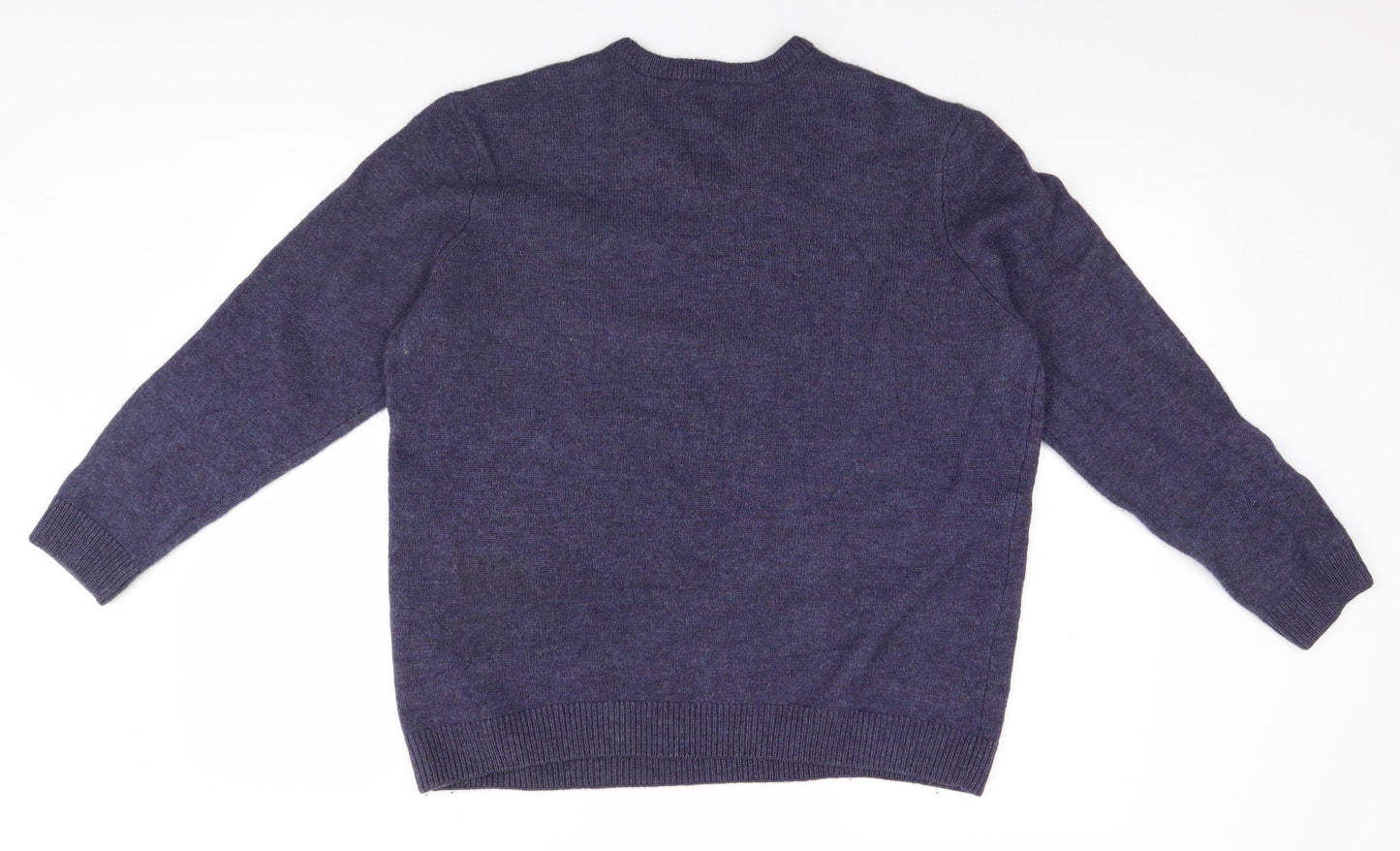M&Co Mens Blue   Pullover Jumper Size XL