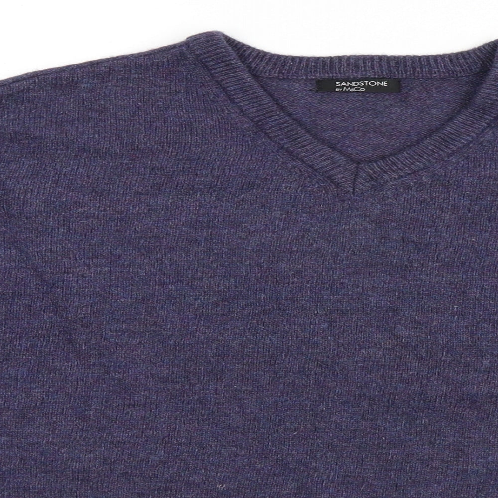 M&Co Mens Blue   Pullover Jumper Size XL