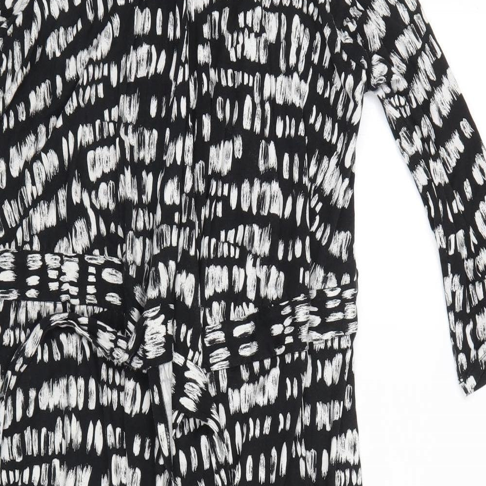 Hobbs Womens Black Geometric  Top Dress Size 14