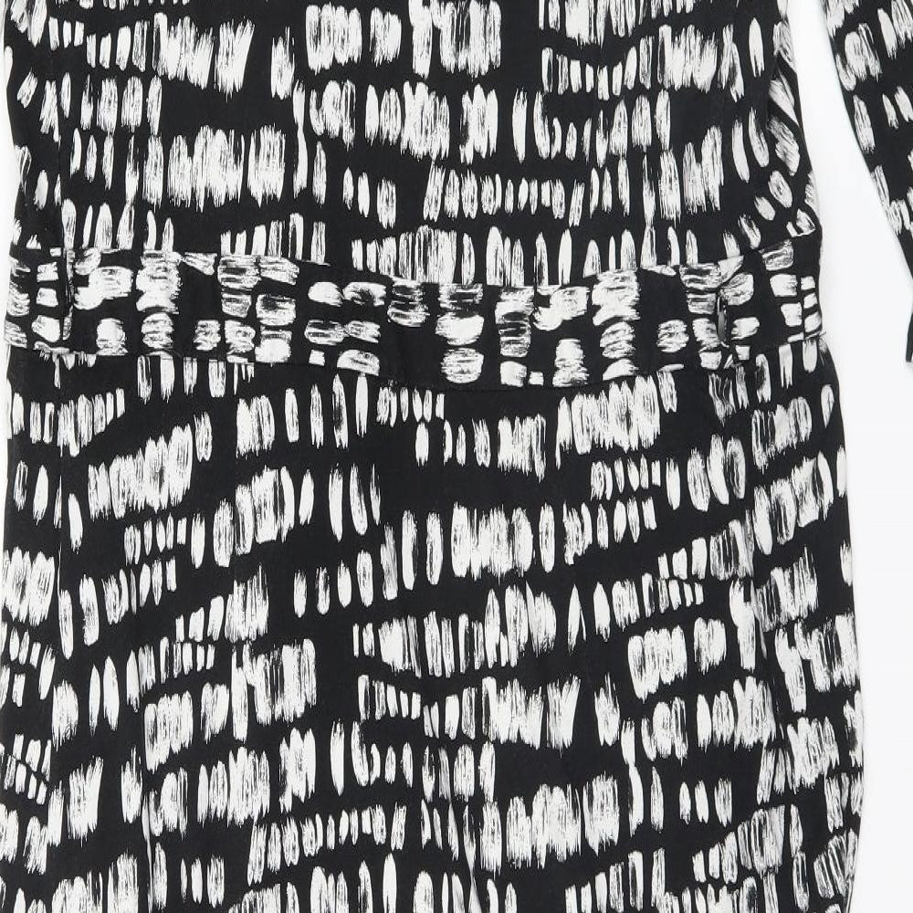 Hobbs Womens Black Geometric  Top Dress Size 14