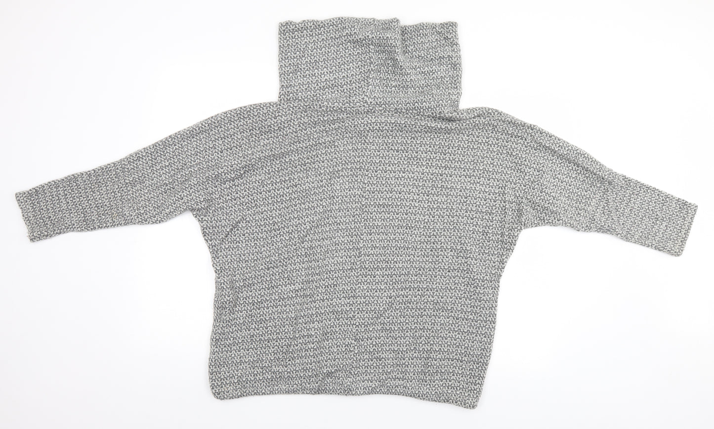 Apricot Womens Grey Geometric  Pullover Jumper Size S