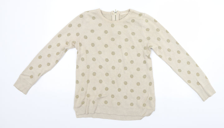 LC Waikiki Womens Green Polka Dot Pullover Jumper Size M