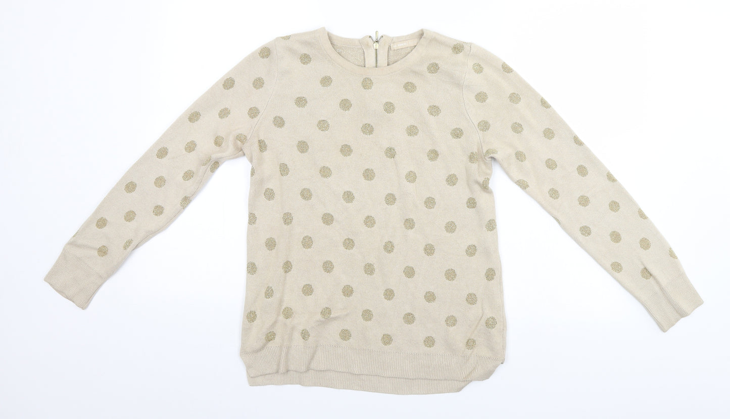 LC Waikiki Womens Green Polka Dot  Pullover Jumper Size M