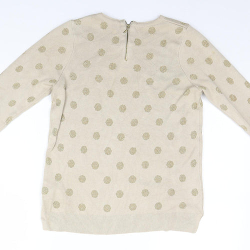 LC Waikiki Womens Green Polka Dot  Pullover Jumper Size M