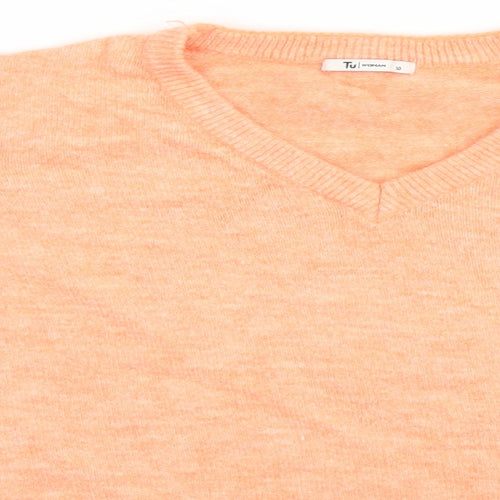 TU Womens Orange   Pullover Jumper Size 10