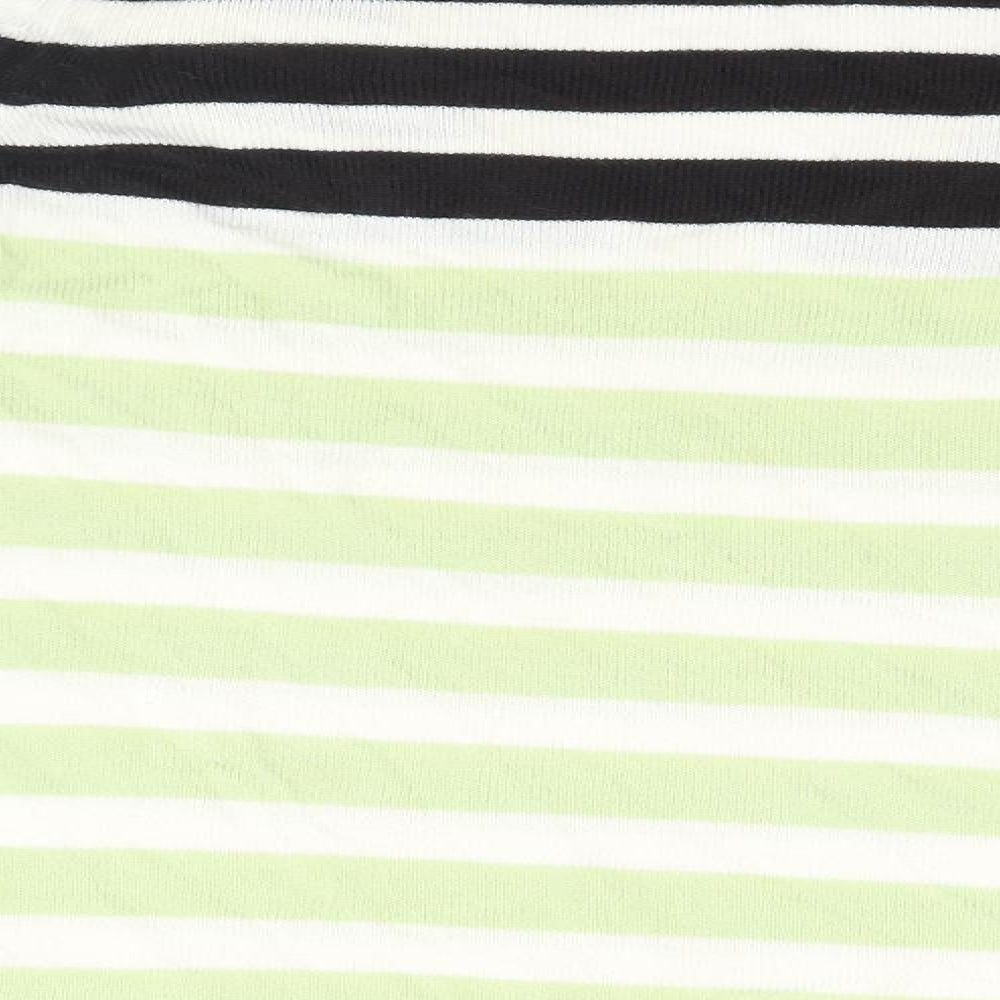 Marks and Spencer Womens Green Striped  Pullover Jumper Size 10
