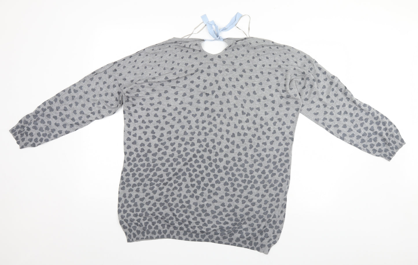 George Womens Grey Geometric  Pullover Jumper Size 18  - Hearts