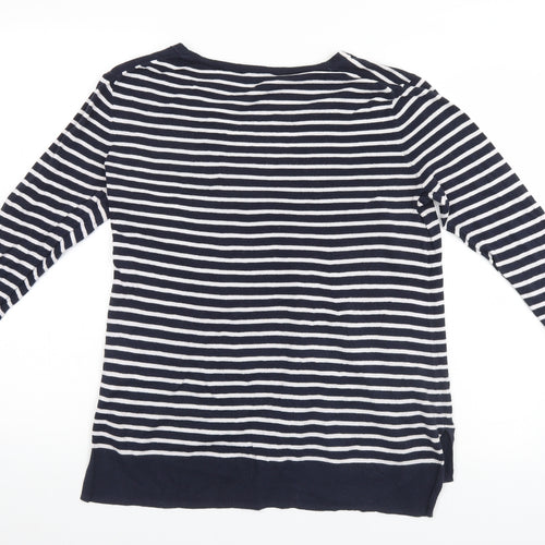 Gap Womens Blue Striped  Pullover Jumper Size L