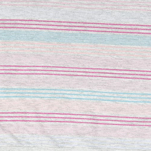 Marks and Spencer Womens Grey Striped  Pullover Jumper Size 14