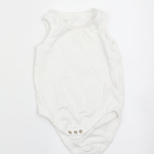 Florence and Fred Girls White   Romper One-Piece Size 9-12 Months