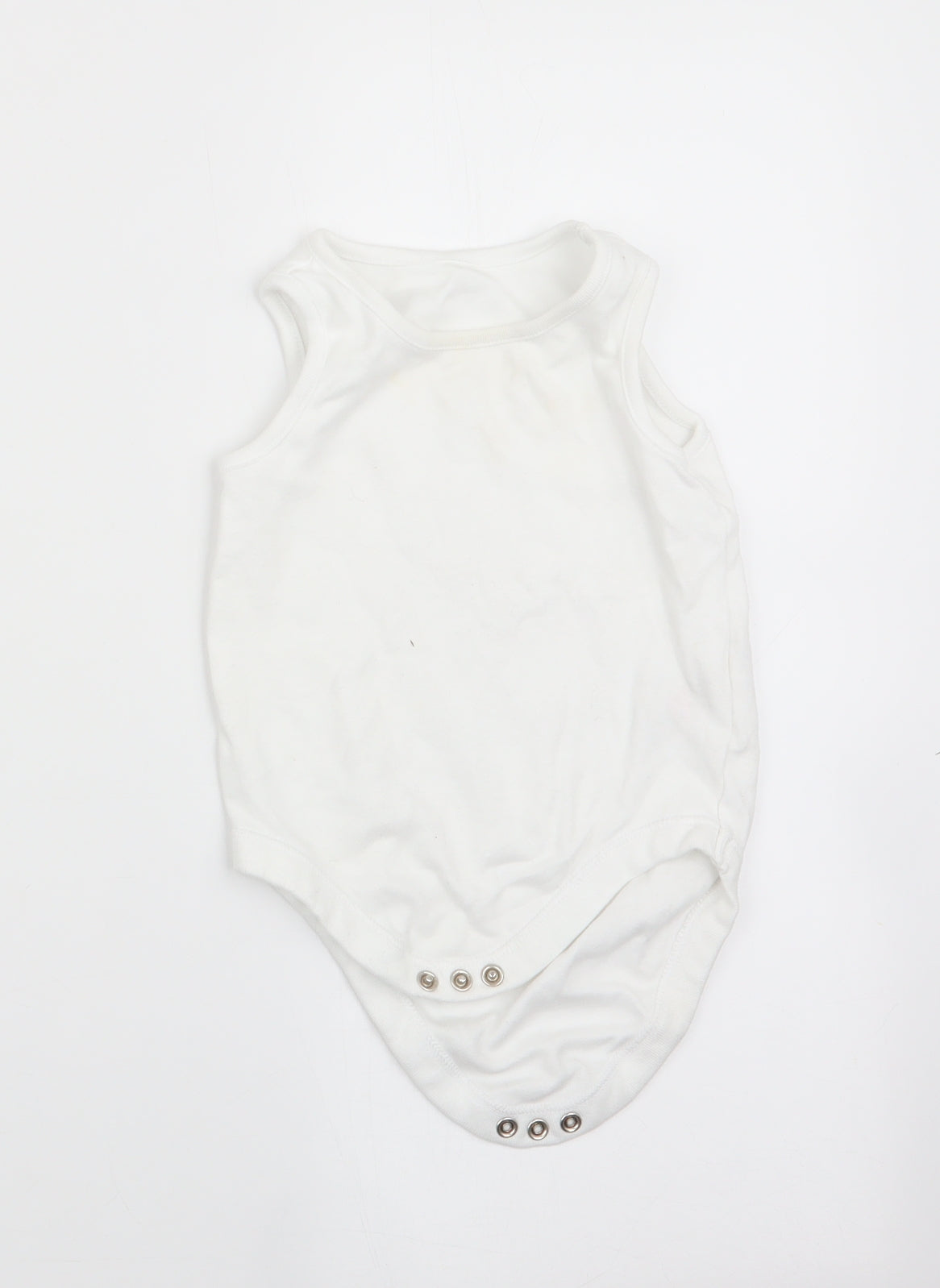 Florence and Fred Girls White   Romper One-Piece Size 9-12 Months