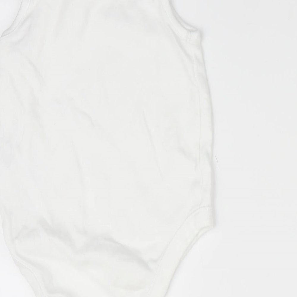 Florence and Fred Girls White   Romper One-Piece Size 9-12 Months