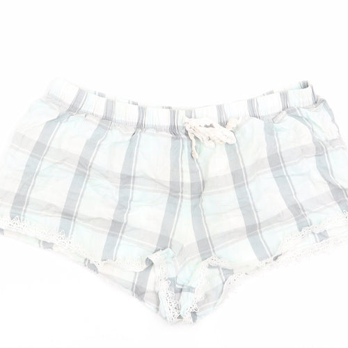 Love to Lounge Womens Grey Check   Sleep Shorts Size M