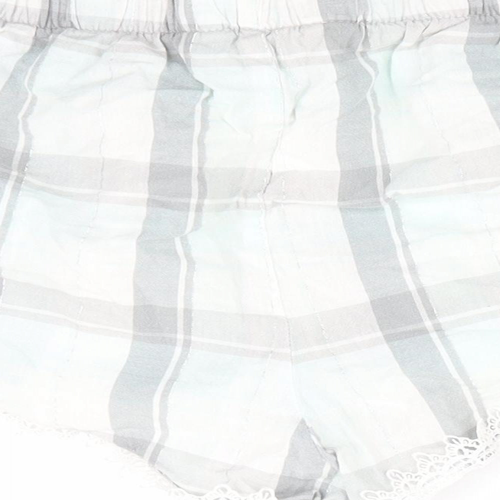 Love to Lounge Womens Grey Check   Sleep Shorts Size M